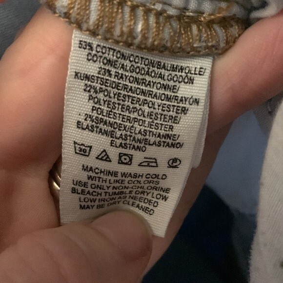 Free People Mid Rise Skinny Jeans With Elastic Waist Band Size 26 - Picture 8 of 8